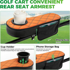 Golf Cart Armrests with Cup Holder
