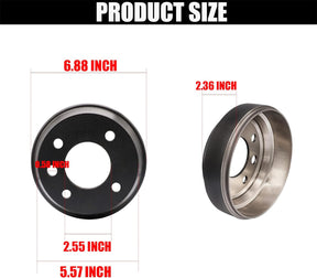 Golf Cart Brake Drum/Hub Kit, Applicable to Yamaha G1-G22 G29 1978-up Gas or Electric Golf Cart OEM#JW8-G6521-00-00 |Drive-up