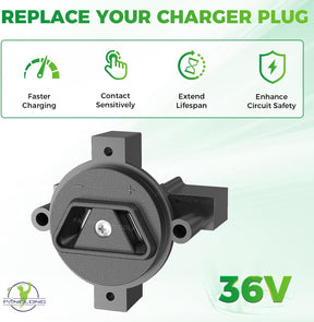 Crow Foot 2 Prong Charger Plug for Yamaha