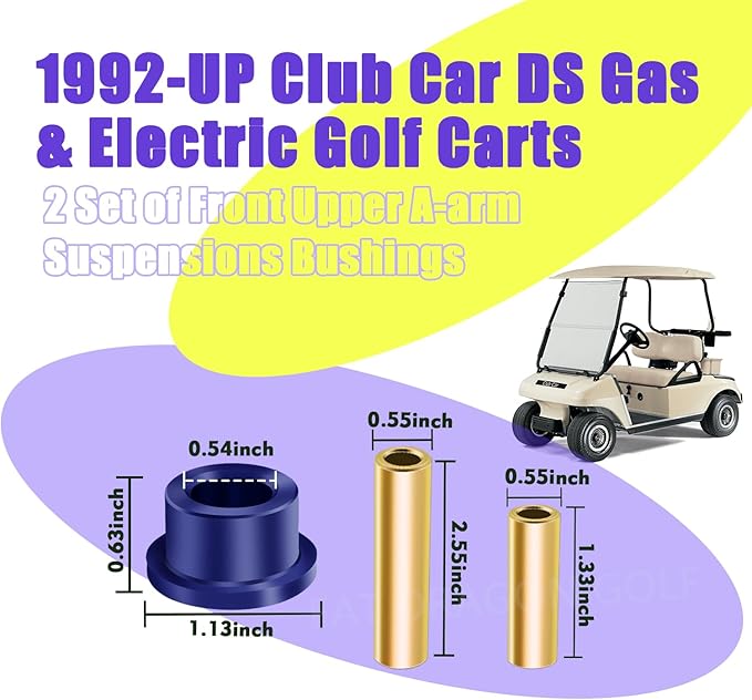 Club Car A Arm Bushings for DS