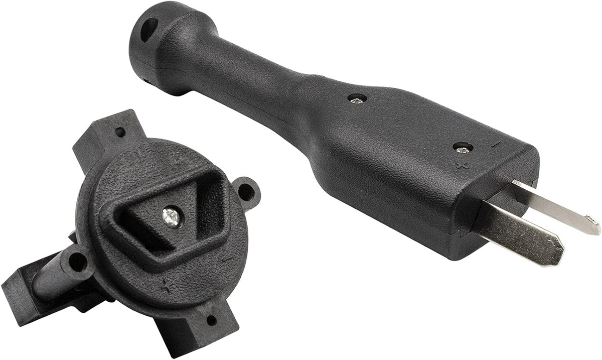Crow Foot 2 Prong Charger Plug & E-Way Receptacle for Yamaha 36V Golf Cart Charger |  Drive-up