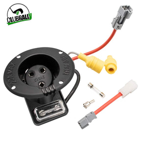 Drive-up Club Car Carryall Charger Receptacle and Fuse Assembly Kit 102848701/102848702
