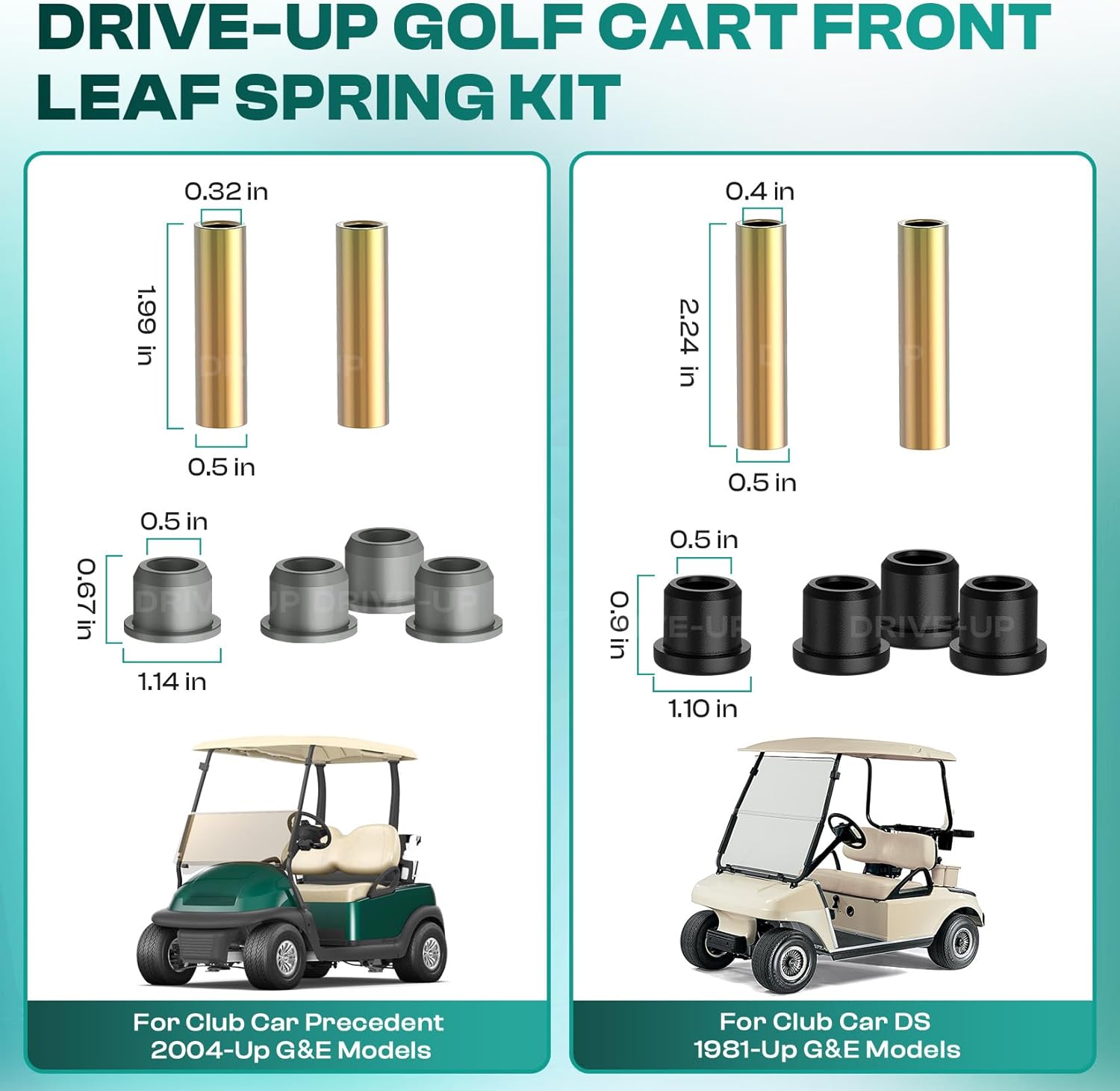 Golf Cart Front Leaf Spring Standard for Club Car Precedent DS | Drive-up