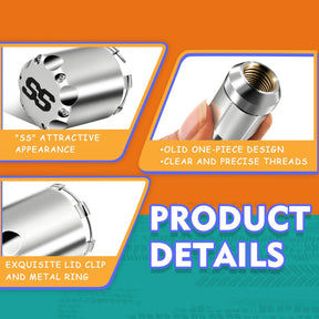 Chrome Golf Cart Center Caps & Wheel Lug Nuts Kit, 4 PCS ITP SS Wheel Hub Cap and 16 PCS Lug Nut for EZGO, Club Car¡­