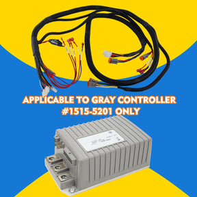 DRIVE-UP Golf Cart Control Wiring Harness for Club Car Precedent - Gray Controller #1515-5201, Include Mcor 2&4 Adapter Harness, Precedent Complete Vehicle Wiring Harnesse, OEM #103850301