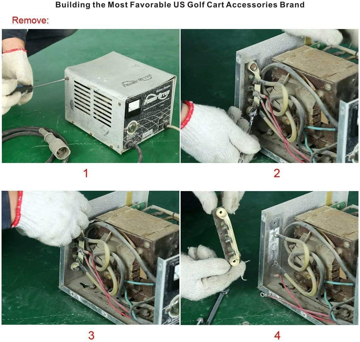 Drive-up Drive-up Club Car Bolt Heat Sink with Diodes for 36v 48v Golf Cart Lester Chargers Heat Sink Assembly, OEM 1015914