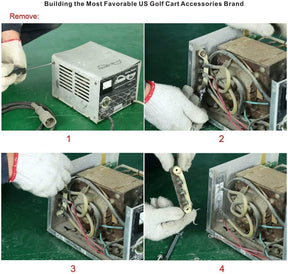Drive-up Drive-up Club Car Bolt Heat Sink with Diodes for 36v 48v Golf Cart Lester Chargers Heat Sink Assembly, OEM 1015914