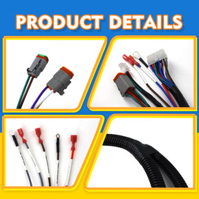 DRIVE-UP Golf Cart Control Wiring Harne10-5201, DS Complete Vehicle Wiringss for Club Car DS - Black Controller #15 Harnesses,OEM #102196601