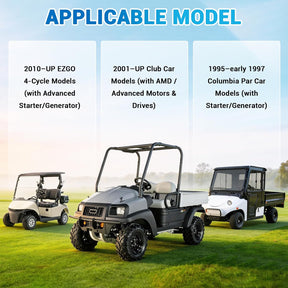 Gas Golf Cart Brush Inspection Cover Kit for 1995-Up Club Car with AMD & EZGO