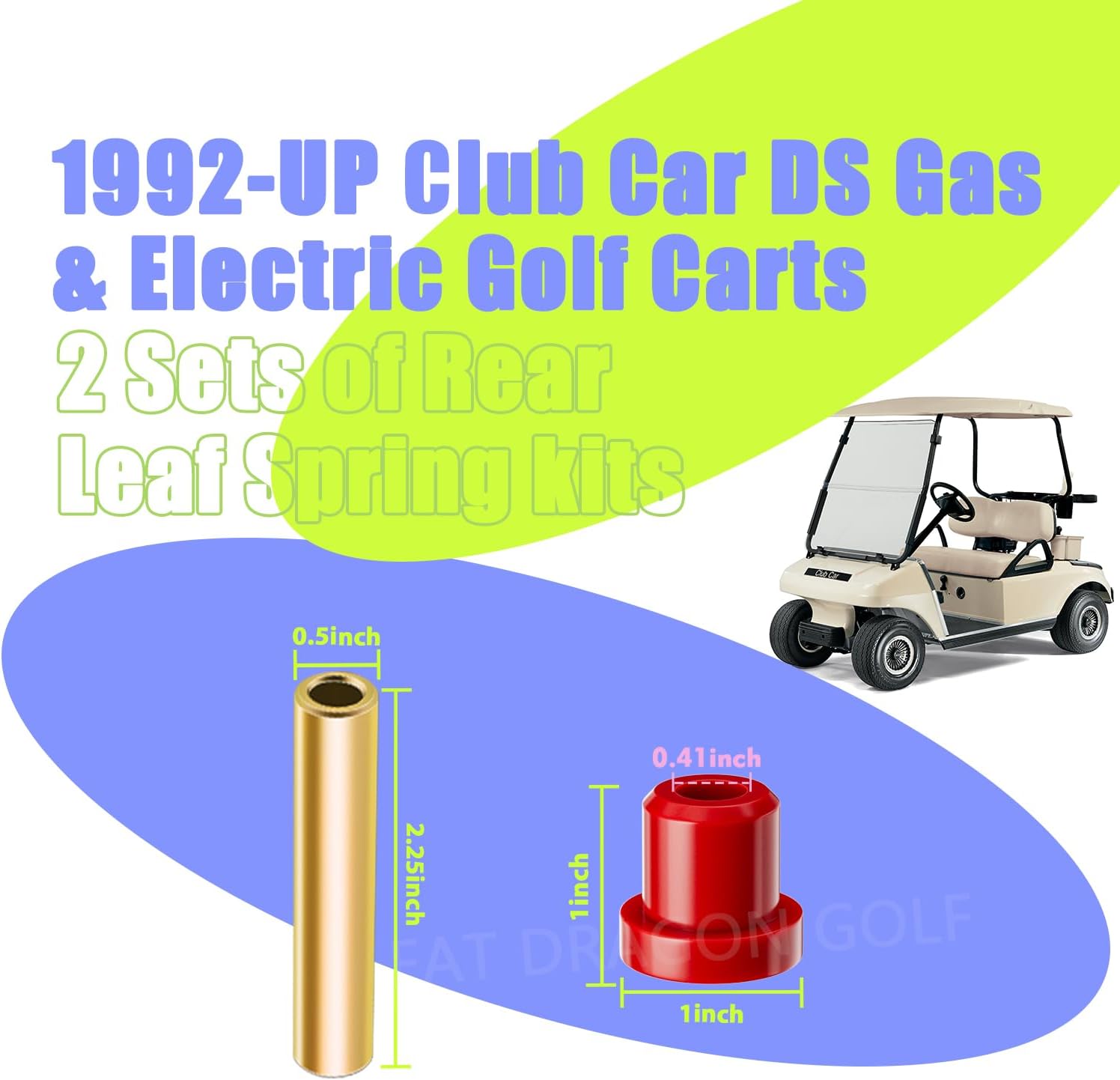 club car leaf spring bushings​