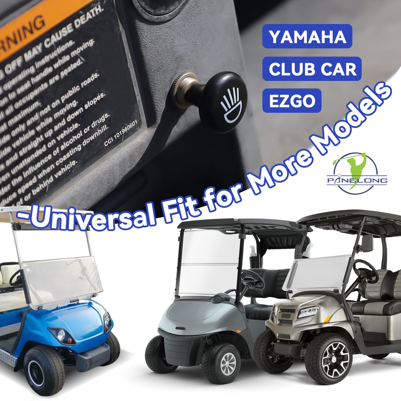 Universal Golf Cart Push Button Light Switch for Club Car Yamaha EZGO - 12Volt Light Switch, OEM #4034 | Drive-up