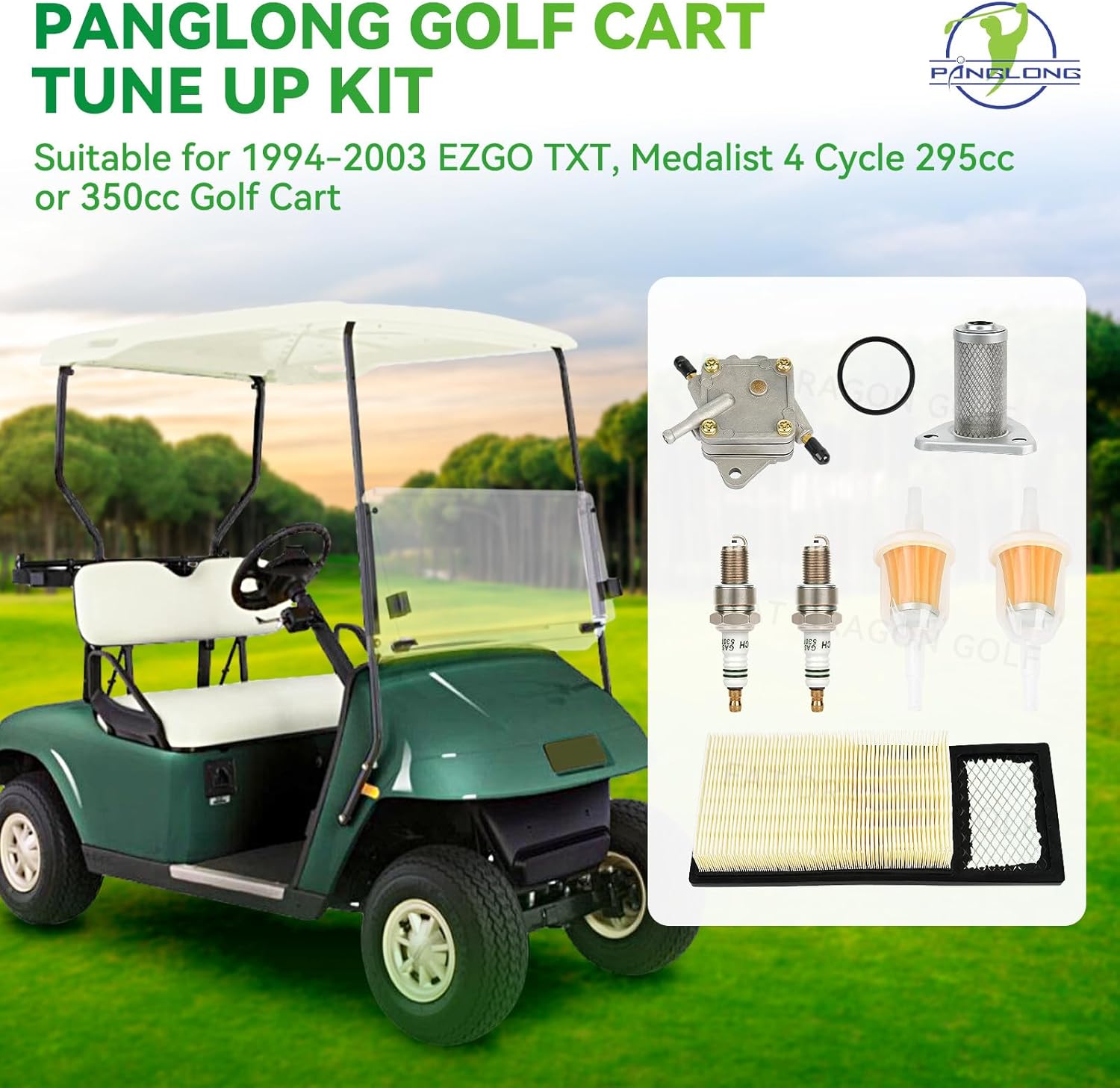 Golf Cart Tune Up Kit with Fuel Pump for EZGO Gas Models