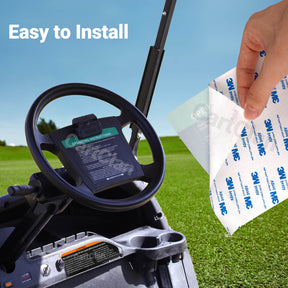 Golf Cart Steering Wheel Sticker/Dashboard Sticker Kit, for Club Car Precedent & DS Elec Models, OEM #102518001, 103783001, 102519301 |Drive-up