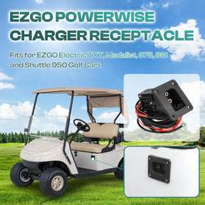 36V Powerwise Charger Receptacle for EZGO TXT & Medalist 1994-2008
