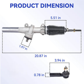 EZGO Steering Rack, EZGO TXT Steering Box with Ball Joint and Latch, Suitable for 2001-Newer EZGO TXT and Workhorse | Drive-up
