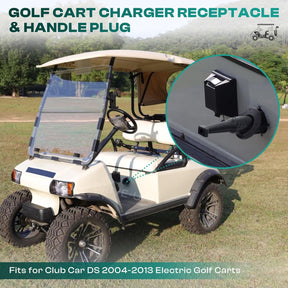 48V Club Car DS Charger Receptacle & Plug