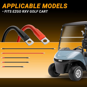 Golf Cart 2 Gauge Battery Cable for EZGO RXV High-Performance Wiring Kit 