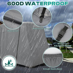 Universal Golf Cart Cover with Doors - Waterproof 420D/600D |Drive-up