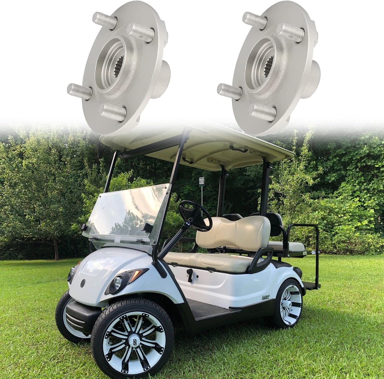 golf cart yamaha rear wheel hubs replacement