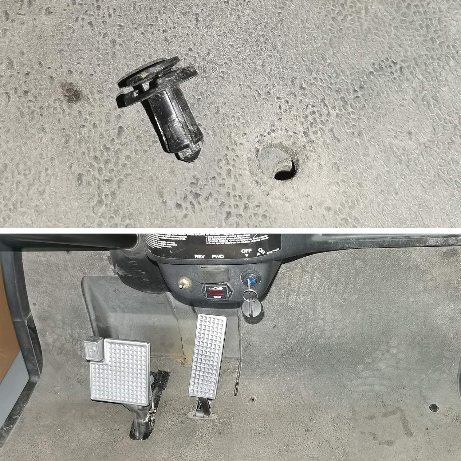 Yamaha Floor Mat Rivet, Push Fasteners Rivet Applicable Applicable to Yamaha Driver Golf Cart 2007-up,Pack of?11