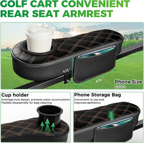 Golf Cart Armrests with Cup Holder
