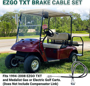 EZGO TXT Brake Cable Kit w/Stainless Cores - Driver & Passenger (1994-2008) |Drive-up