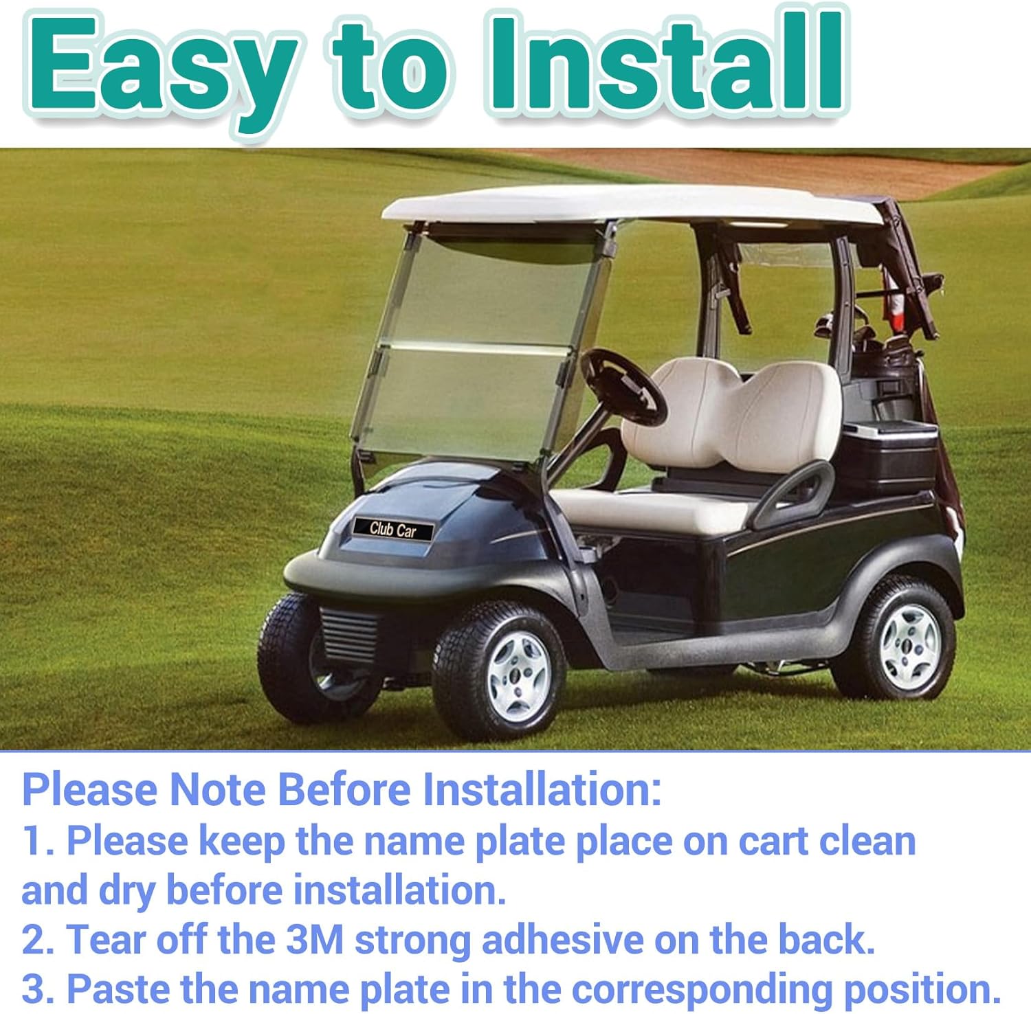 decals for a golf cart