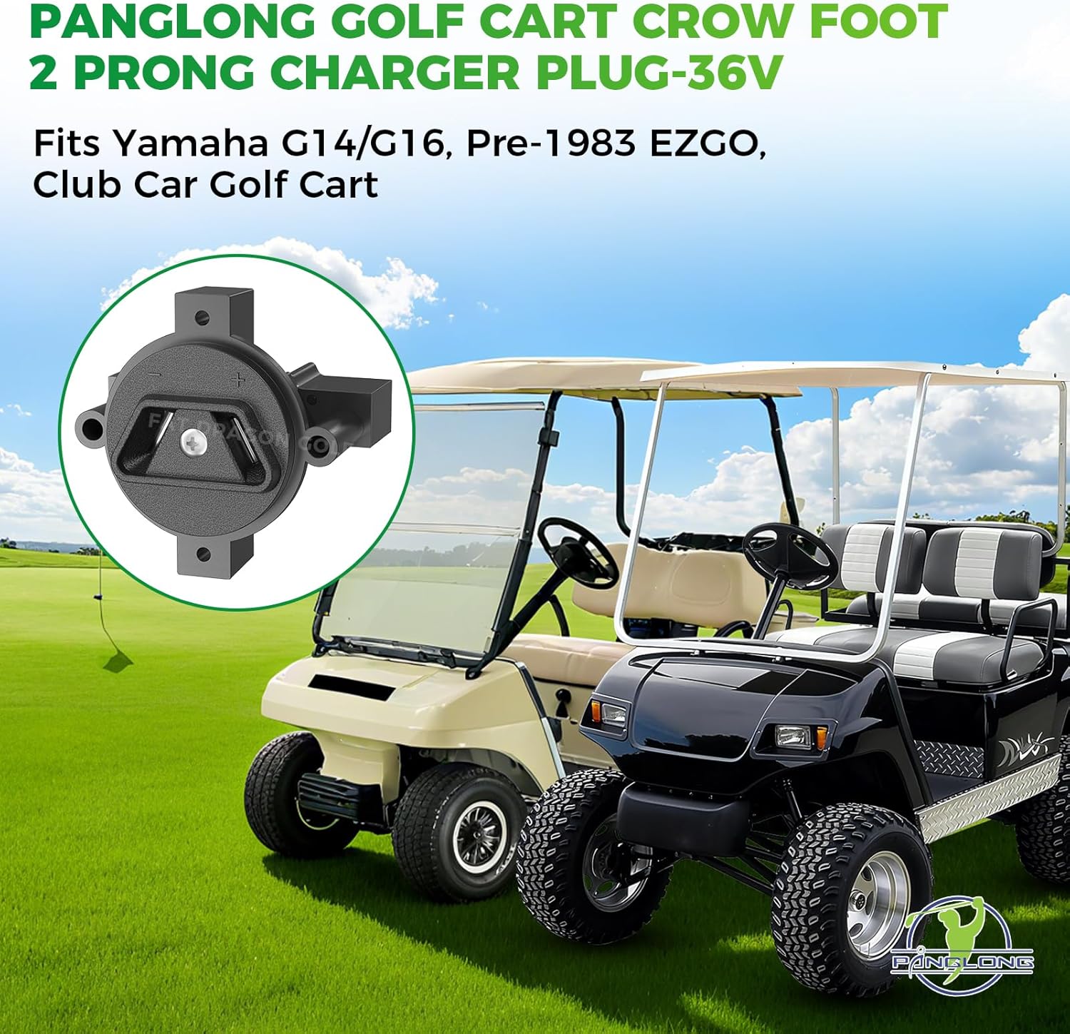Crow Foot 2 Prong Charger Plug for Yamaha