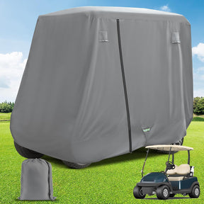 Universal Golf Cart Cover with Doors - Waterproof 420D/600D |Drive-up