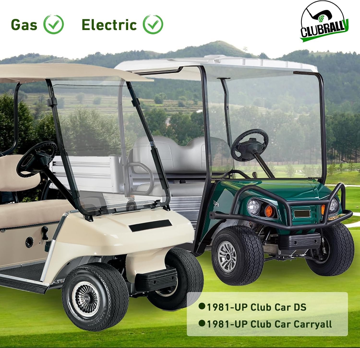 Golf Cart Brake Block & Mounting Hardware Kit for Club Car DS Carryall 1981-Up | DRIVE UP