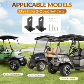 Golf Cart Seat Belt Bracket Mounting Kit for Club Car 2+2 Precedent Tempo Onward
