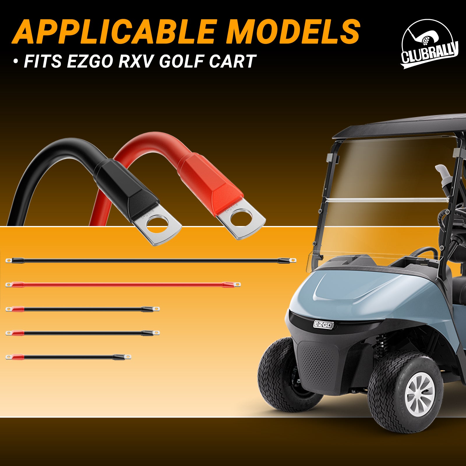 Golf Cart Battery Cables Wiring Kit for EZGO RXV | Drive-up