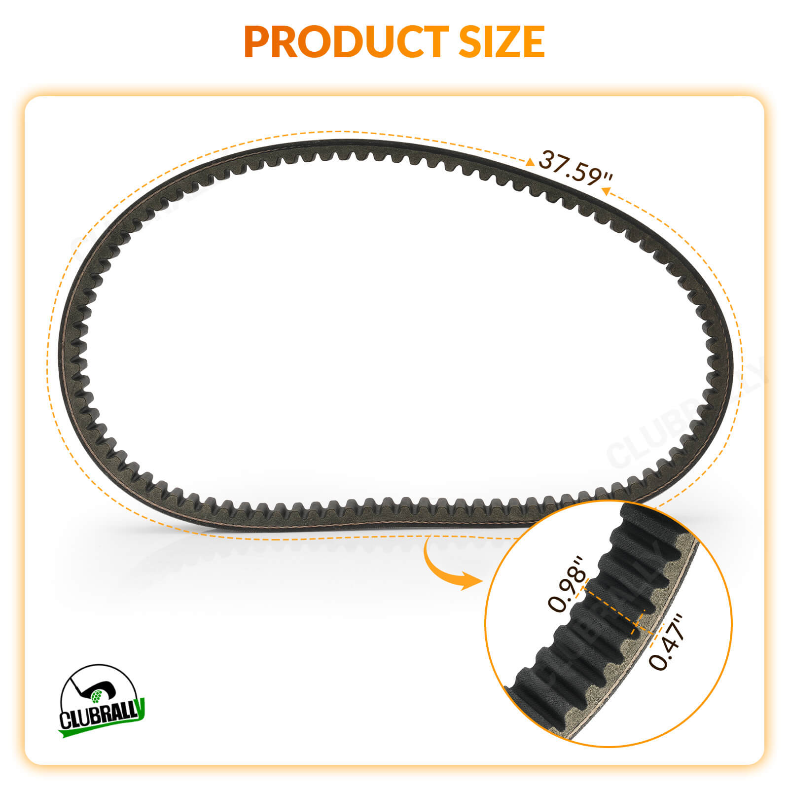 Golf Cart Drive Belt for Club Car DS & Precedent Gas