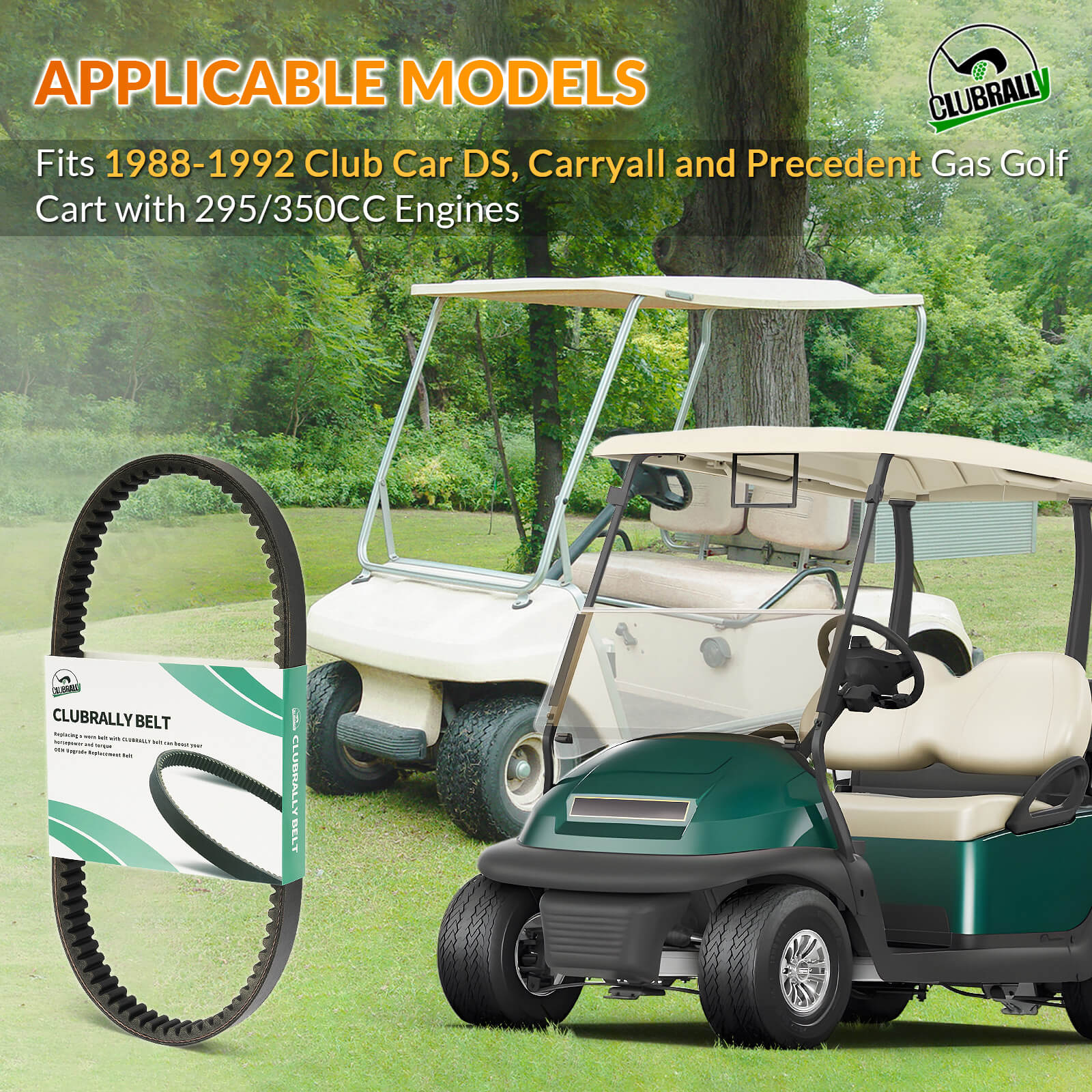Golf Cart Drive Belt for Club Car DS & Precedent Gas