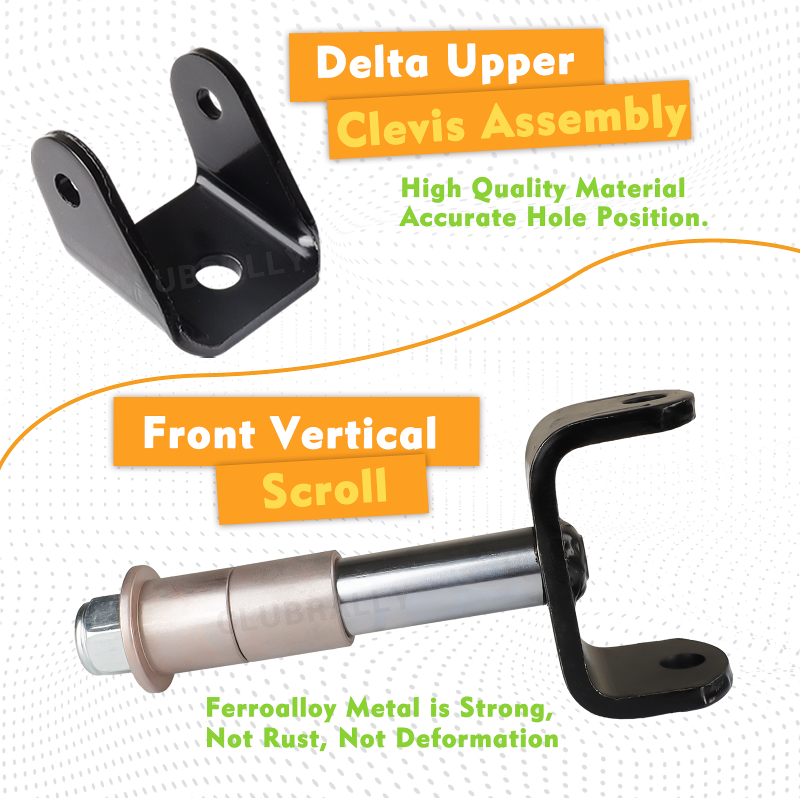 Club Car Deluxe Golf Cart Front and Rear End Repair Bushing Kit, Upgrade DS Front End Rebuild Kit for DS 1993-Up |Drive-up