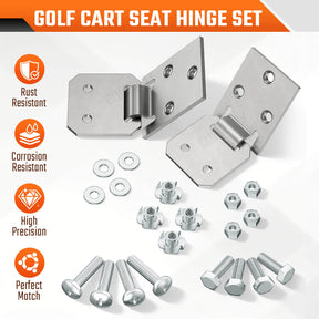 Club Car DS Seat Hinges Set 