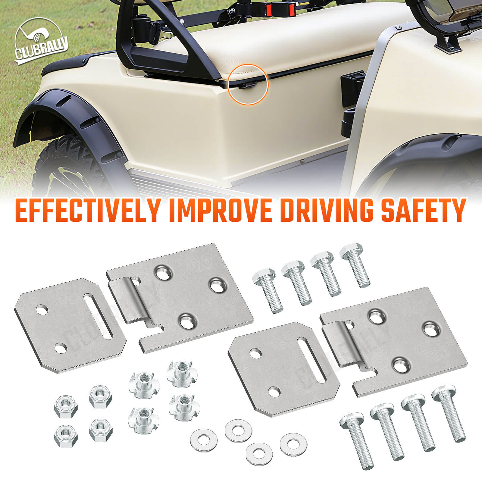 Club Car DS Seat Hinges Set 