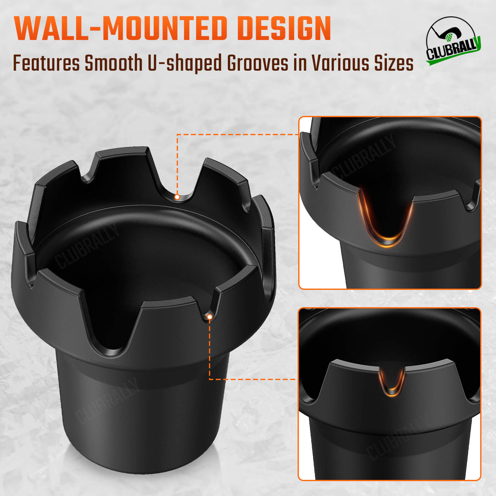 Universal Cup Holder Ashtray for Golf Carts