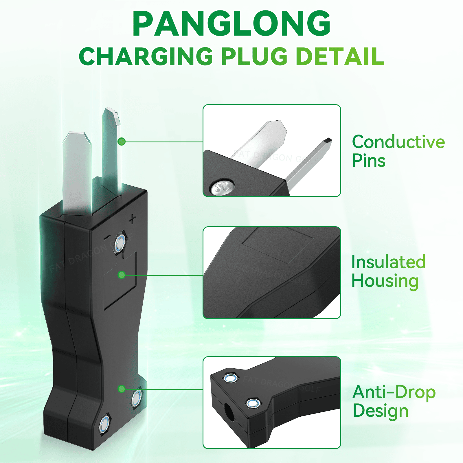 2-Prong Charger Plug for 36V Club Car