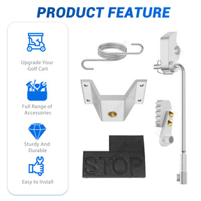 Club Car Accelerator Pedal Repair bag Fits DS 1996-UP E&G Golf Cart, included Brake Block Mounting Set & DS Accelerator Pedal, Replace OEM #1017696 |Drive-up