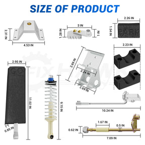 Club Car Accelerator Pedal Repair bag Fits DS 1996-UP E&G Golf Cart, included Brake Block Mounting Set & DS Accelerator Pedal, Replace OEM #1017696 |Drive-up