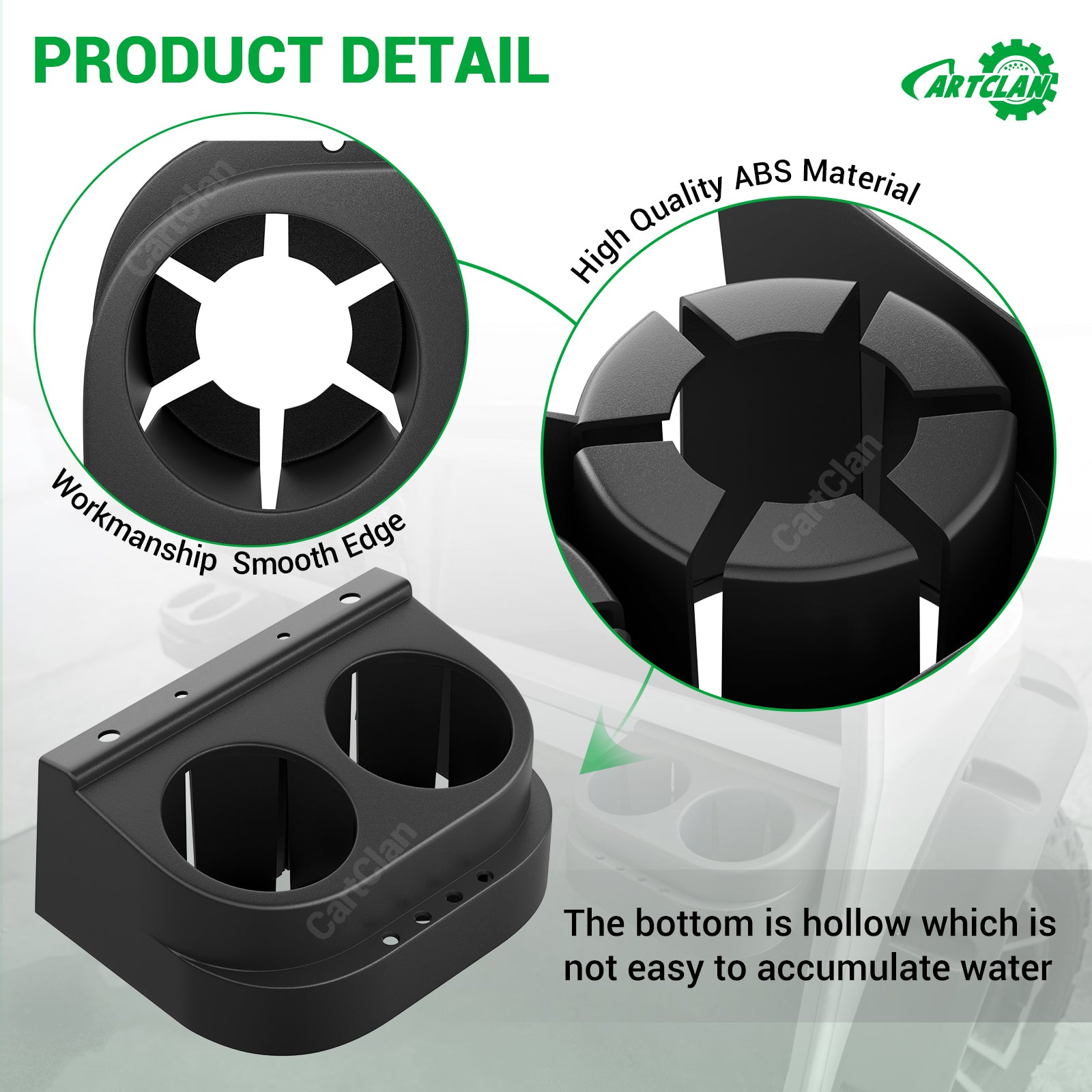 Club Car DS Cup Holder Kit Dual for 1993-Up Golf Cart |Drive-up