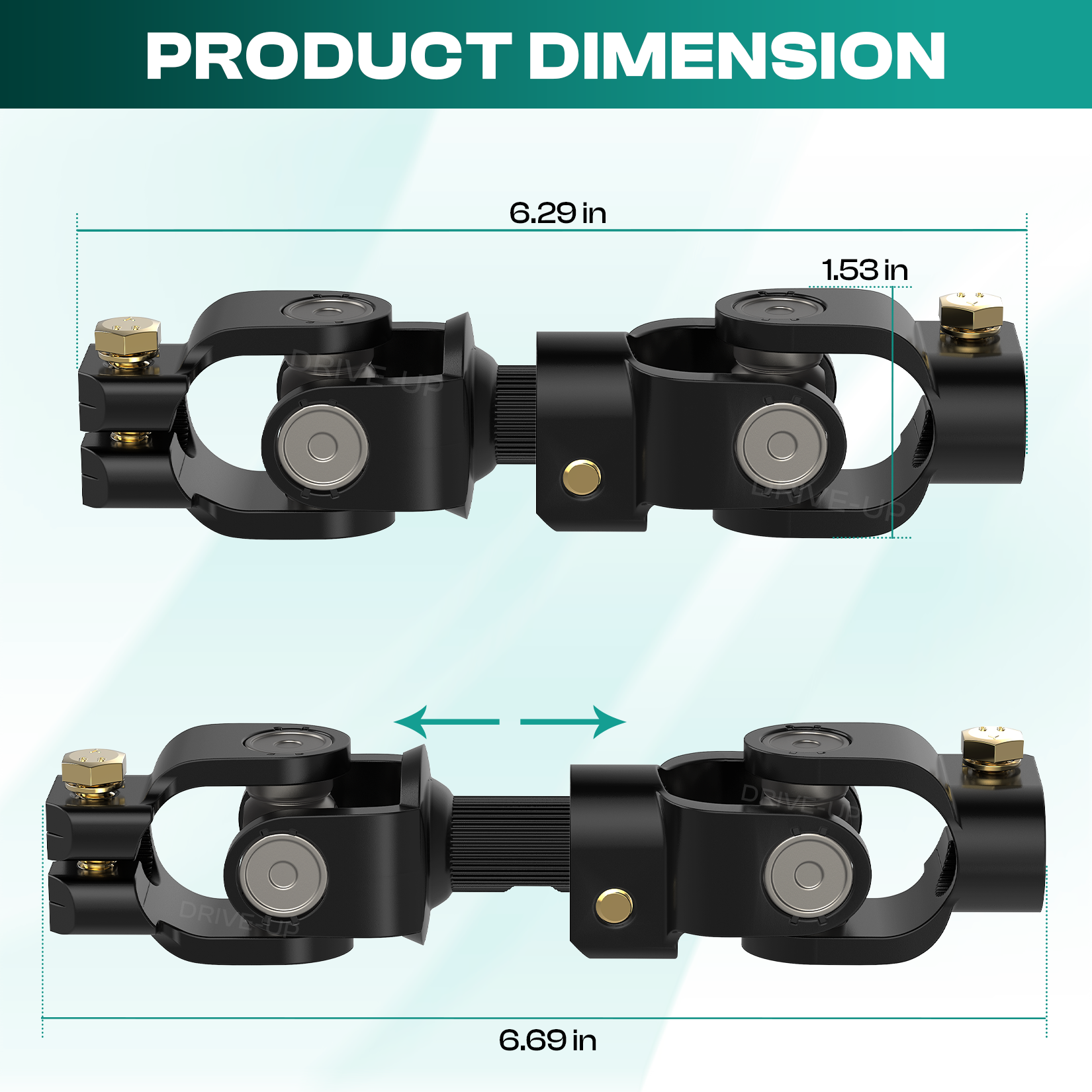 Club Car DS Steering Shaft U Joint - Fits 1984-Up Golf Carts OEM 1013861 | Drive-up