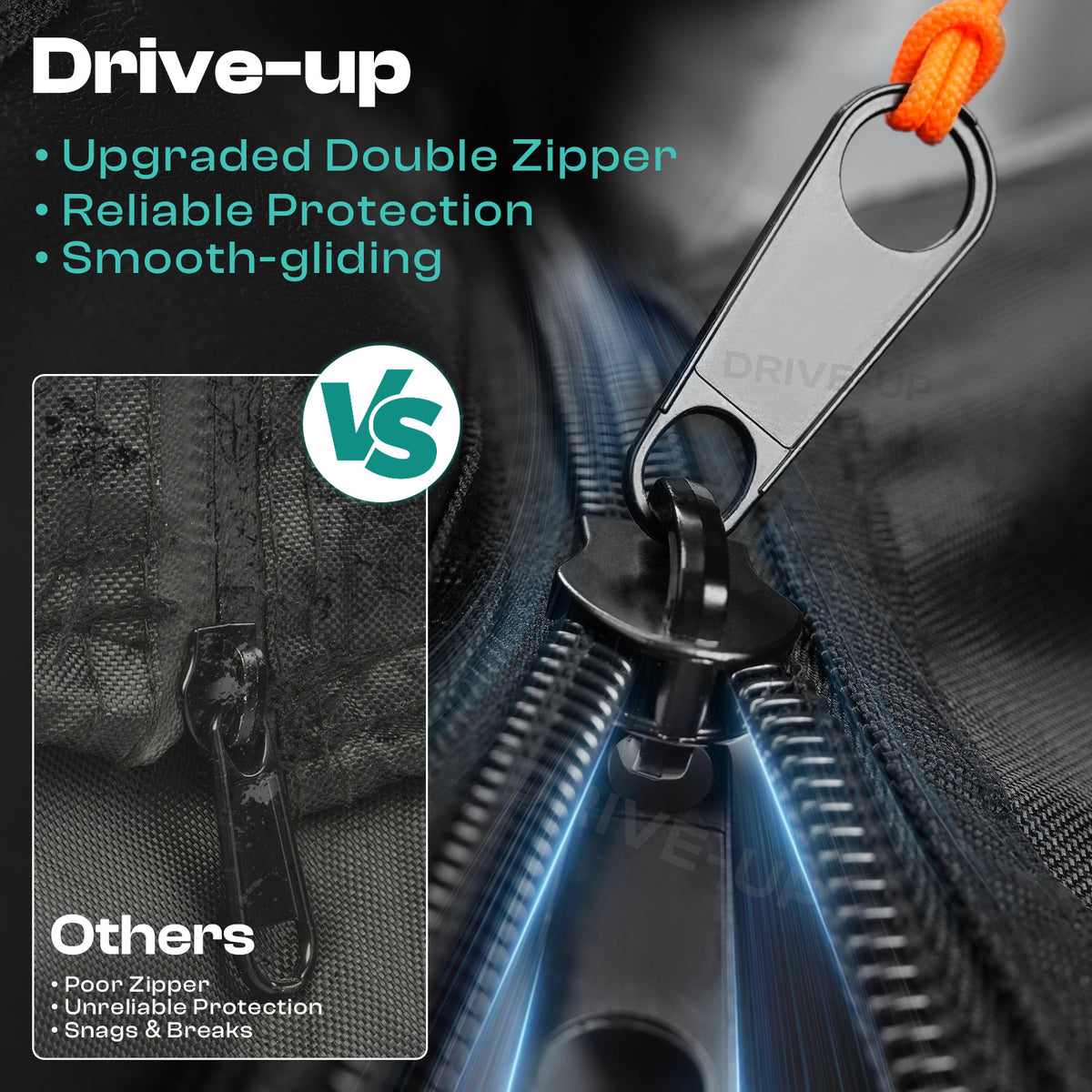 Club Car Precedent Enclosure Fits for 4 Passengers, 600D Golf Cart Driving Cover with Zippered Doors&4-Sided Clear Window |Drive-up