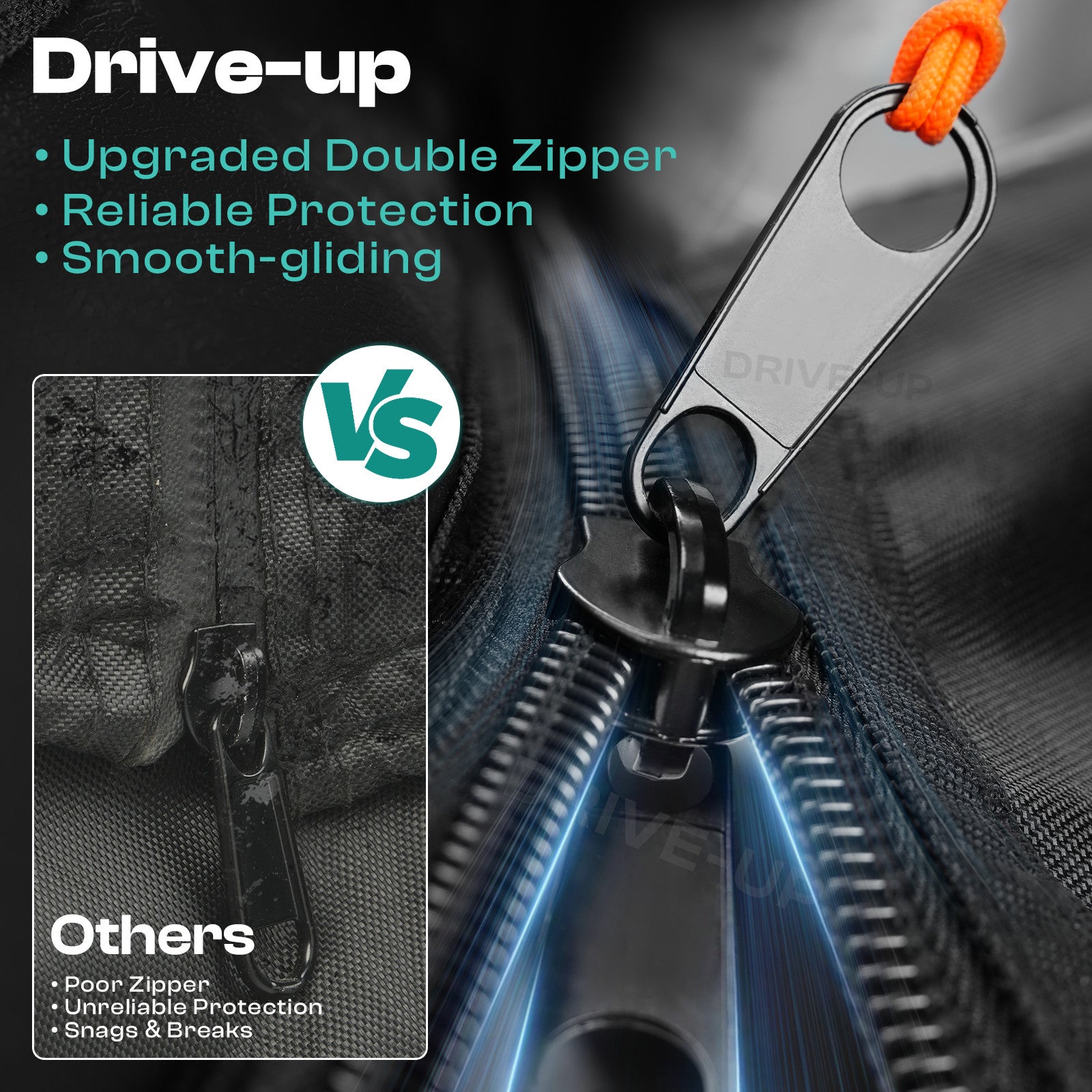 Club Car Precedent Enclosure Fits for 4 Passengers, 600D Golf Cart Driving Cover with Zippered Doors&4-Sided Clear Window |Drive-up