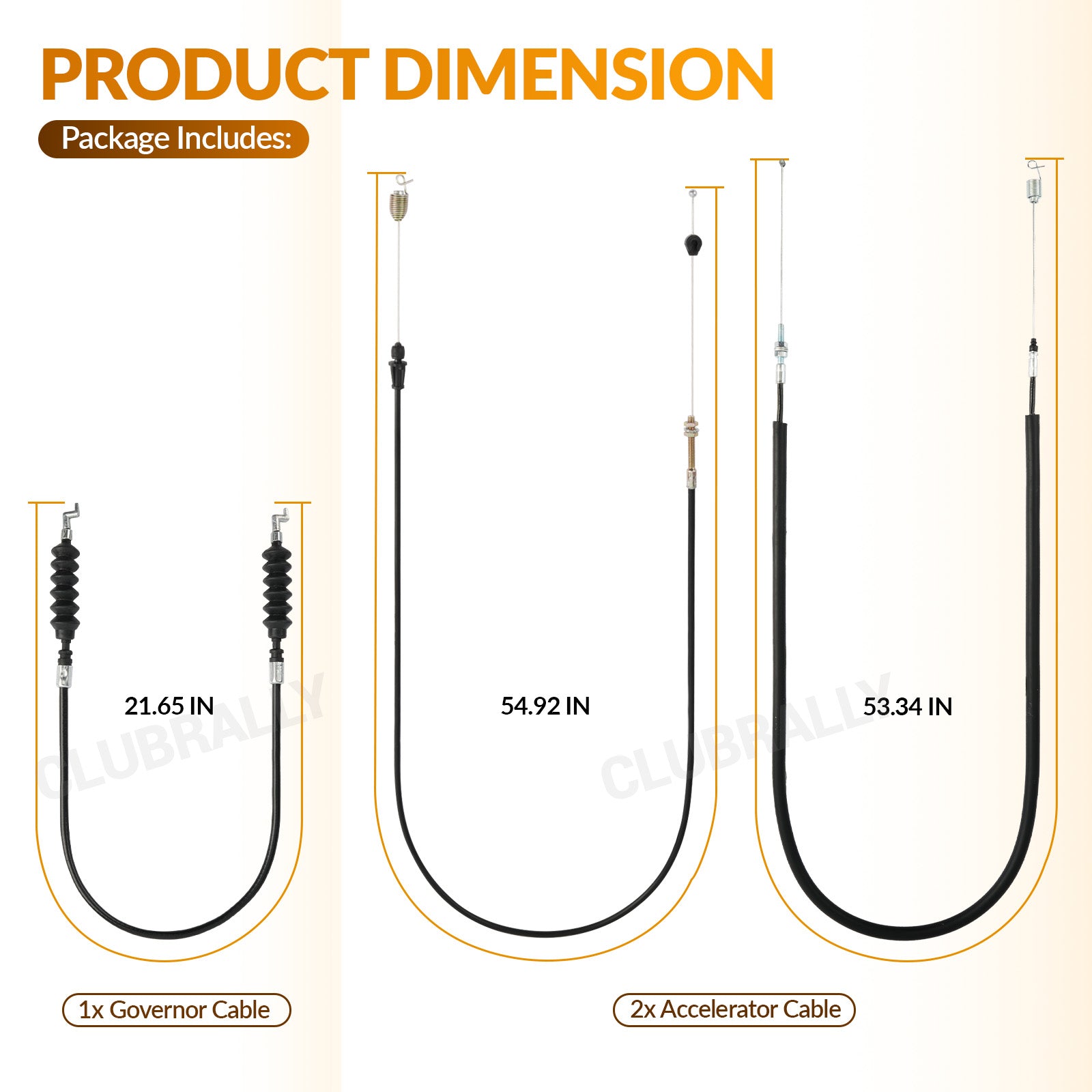 Club Car Precedent 2004-2015 Governor & Accelerator Throttle Cable | Drive-up