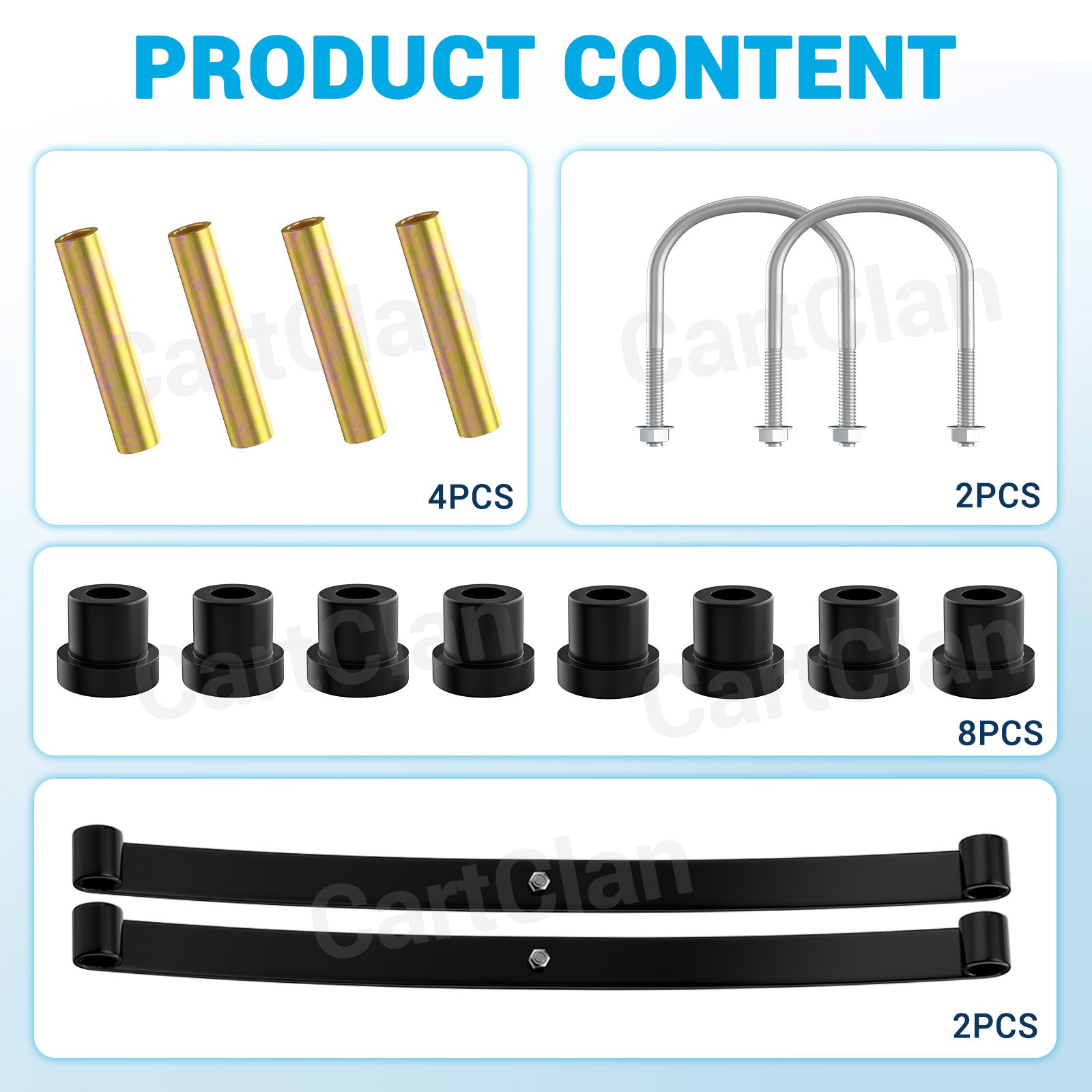 Golf Cart Rear Leaf Spring Kit Fits Club Car Precedent/Tempo/Onward | Drive-up