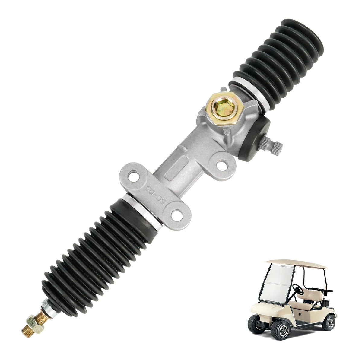 Steering Rack, Rack and Pinion, Steering Gear Box for Club Car DS, Carryall, and Turf G&E Golf Cart |Drive-up