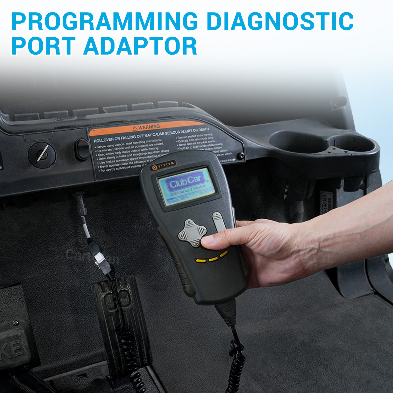 Club Car Handheld Adapter 1307 4 Pin Molex Cable for Curtis Speed Code Programmer 1311/1313 OEM #102251501 |Drive-up