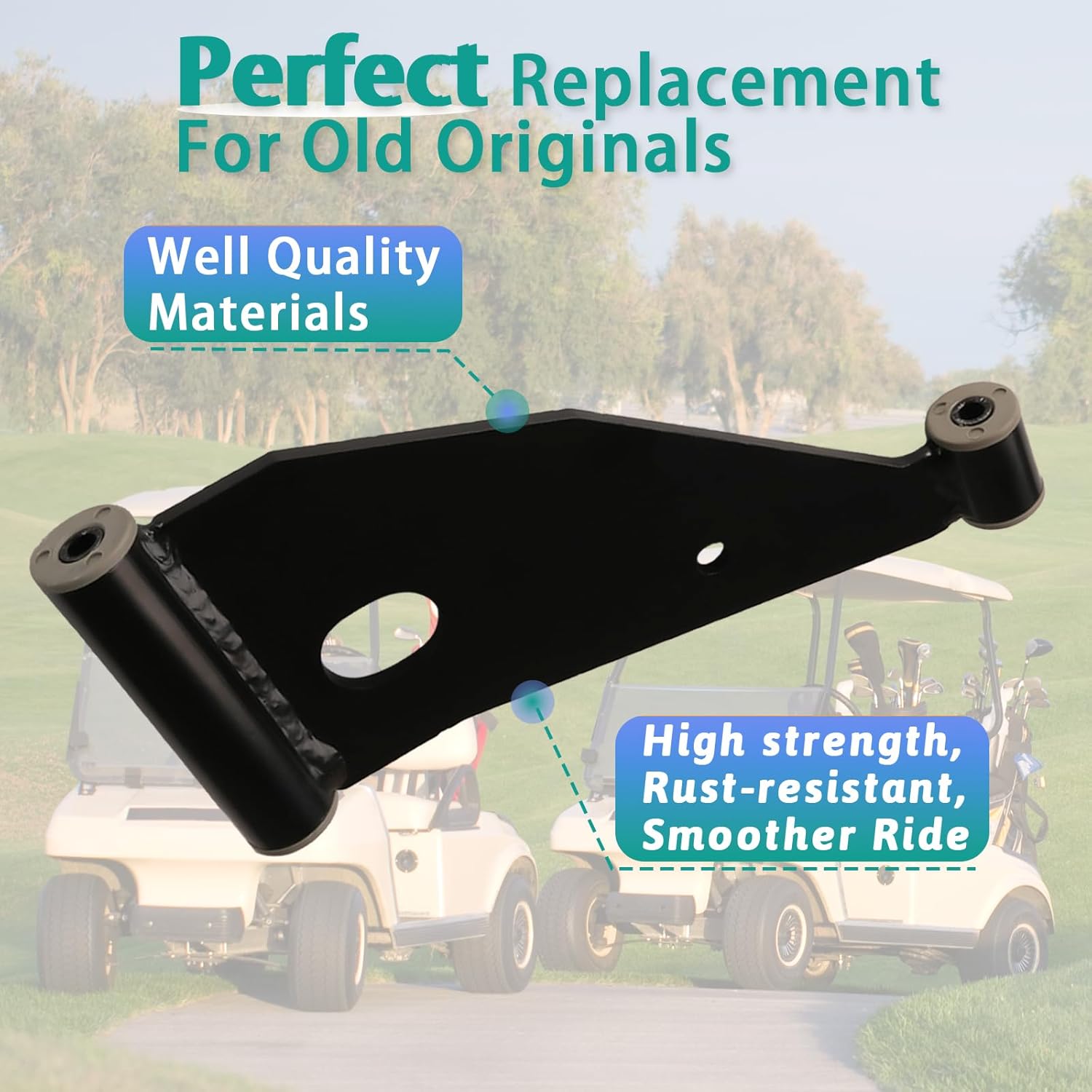 Control Arm Delta A-Plate for 2004+ Club Car Precedent & 2018-up Tempo Golf Carts 102287301/103388501 (Control A-Arm Kit) |Drive-up